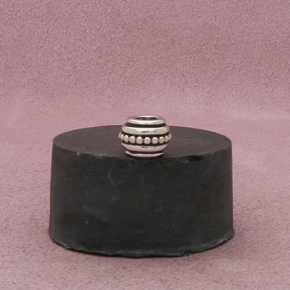 pandora sterling silver hopi dots & lines bead charm pendant